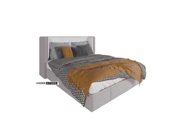 Picture of Mẫu giường ngủ bọc nỉ màu xám tinh tế